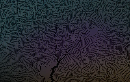 抽象 极简主义 简单背景 AI艺术 紫色背景 橙色背景 蓝色背景 超宽  4K壁纸