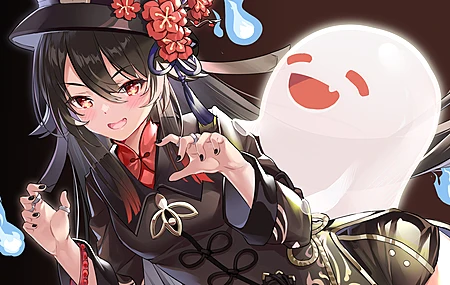 原神 微笑 长发 动漫女孩  4K壁纸