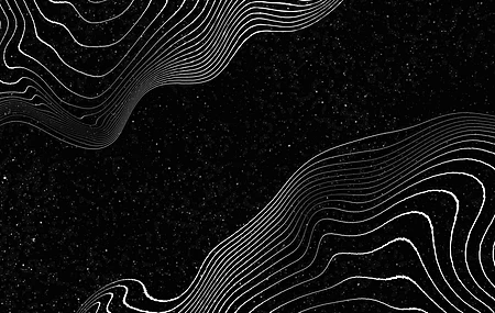 单色 极简主义 波浪 线条 抽象 星星 空间 4K壁纸