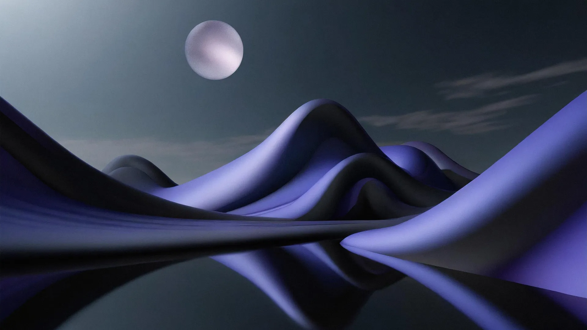 抽象 数字艺术 CGI 渐变 黑暗背景 插图 艺术品 极简主义 波浪 简单背景 4K壁纸