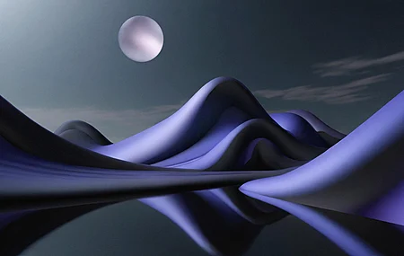 抽象 数字艺术 CGI 渐变 黑暗背景 插图 艺术品 极简主义 波浪 简单背景 4K壁纸