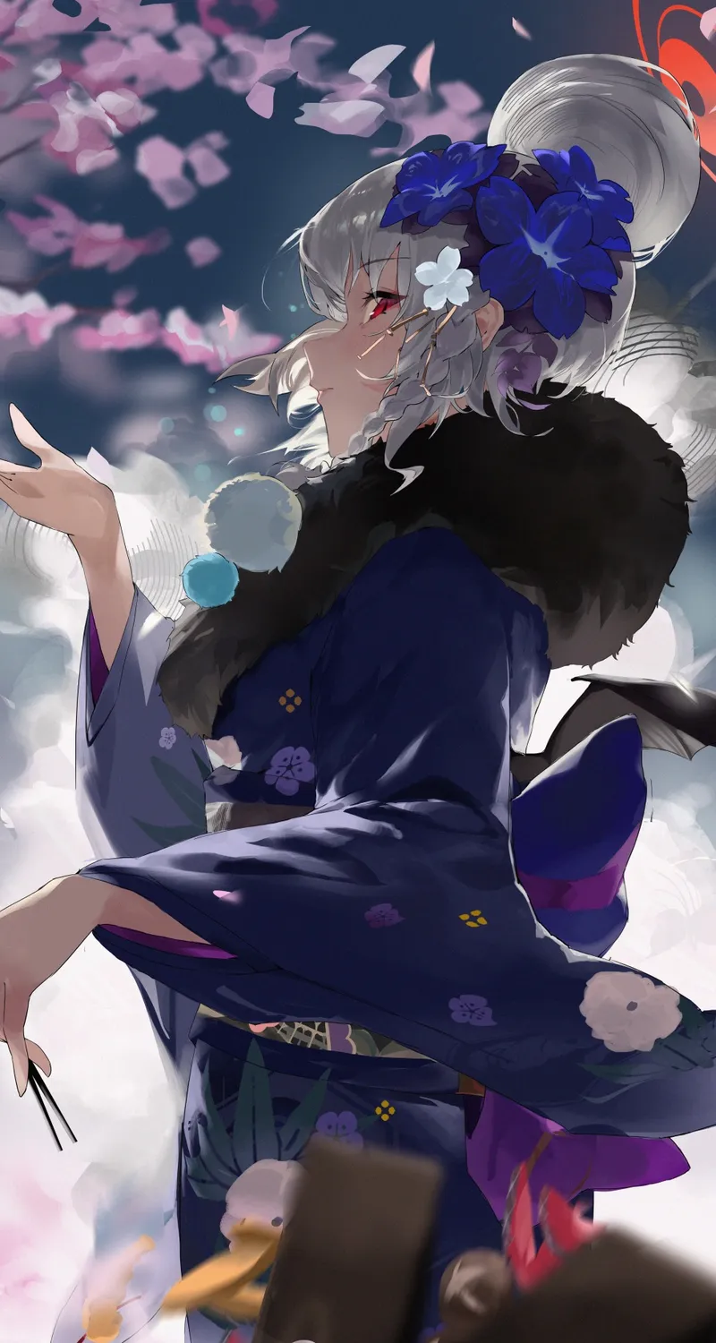 动漫 花瓣 女孩 手机壁纸 4K壁纸