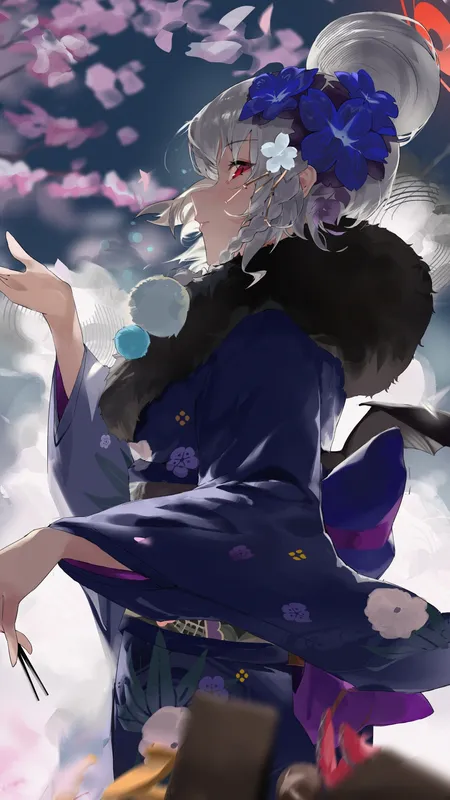动漫 花瓣 女孩 手机壁纸 4K壁纸