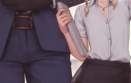 原创人物 幻想女孩 办公室女孩 动物耳朵 办公室 长袜 手机壁纸 4K壁纸