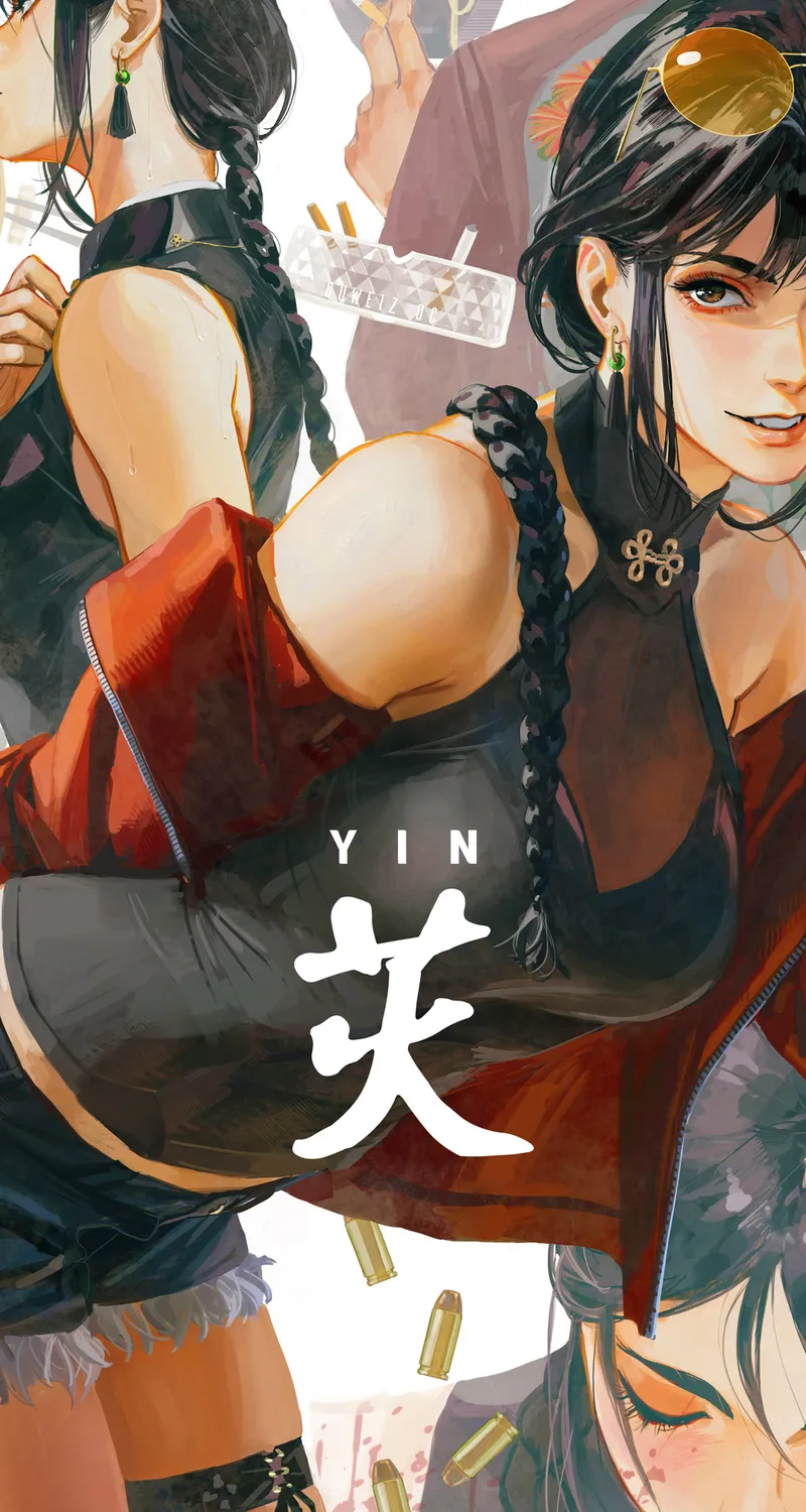 女性 虚构角色 原创角色 古伟兹 插图 绘画 手机壁纸 4K壁纸