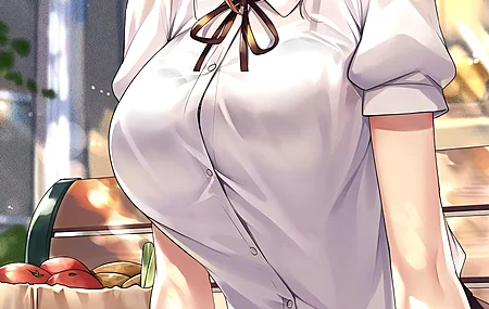 红发 艺术家 动漫女孩 连裤袜 长凳 食物 紫色眼睛 手机壁纸 4K壁纸