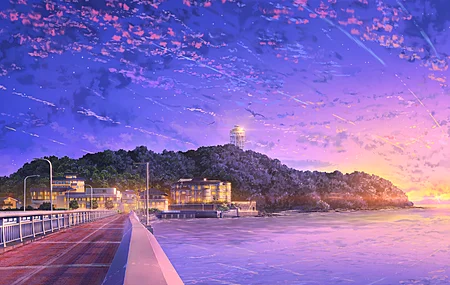 动漫 天空 水 户外 4K壁纸