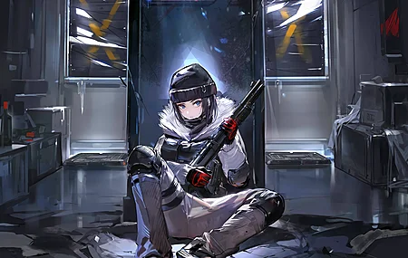 女子 围城 武士 霜 4K壁纸
