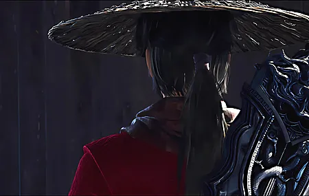 马尾辫 龙泉 帽子 剑 截图 背影 侠客 8K壁纸