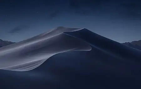 沙丘 夜晚 沙漠 4K壁纸