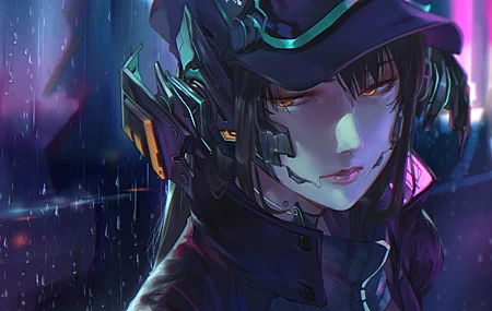 梦幻 女孩 帽子 窗户 4K壁纸