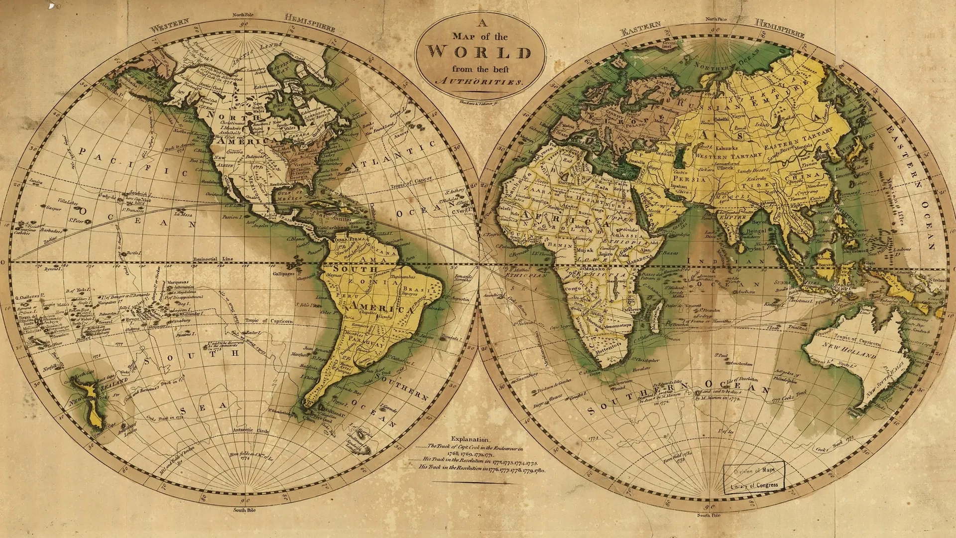 旧地图 地图 世界地图 大陆 信息图 4K壁纸