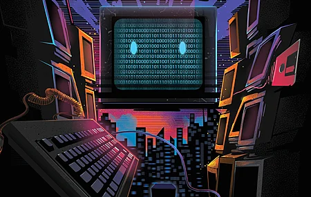 计算机 图片 技术 二进制 键盘 AI艺术 简单背景 4K壁纸