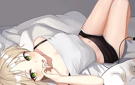 恶魔 女孩 动漫 图片 猫 4K壁纸