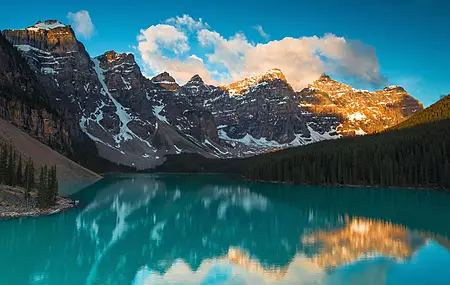 风景 湖泊 水域 森林 国家公园 4K壁纸