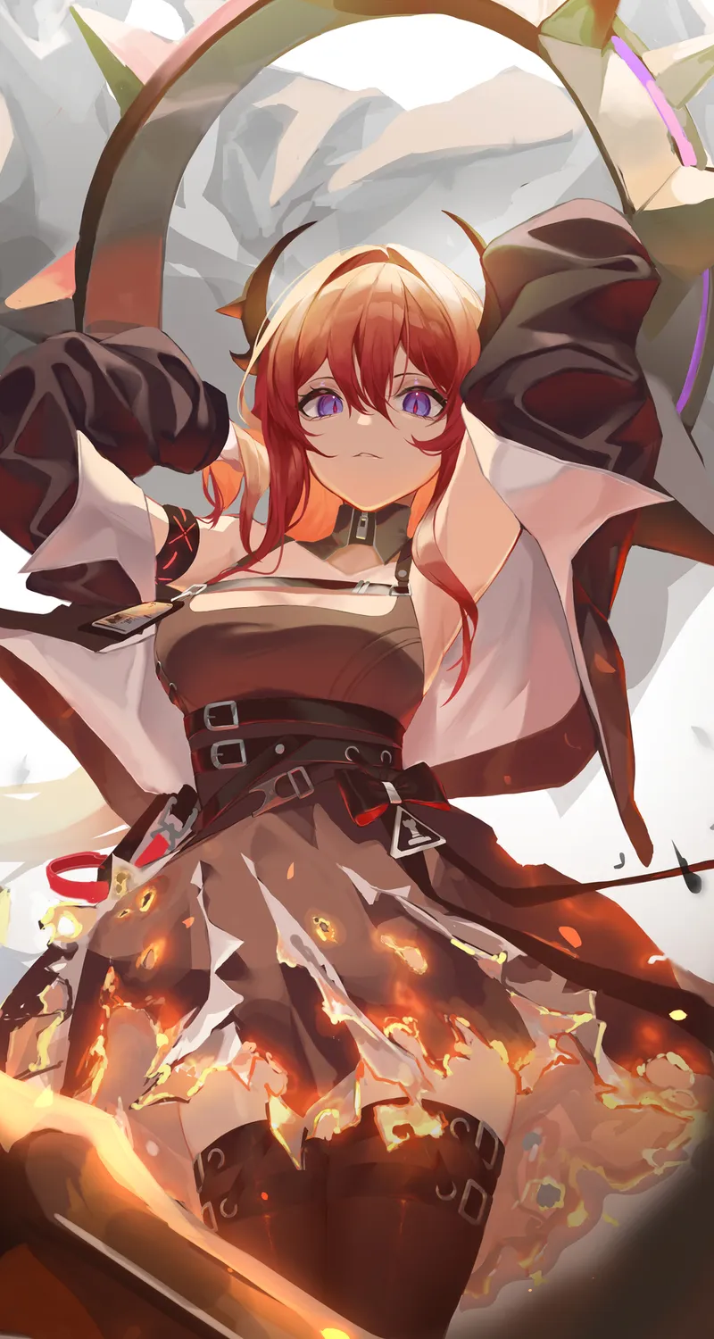 动漫 女孩 神枪手 枪 手机壁纸 4K壁纸