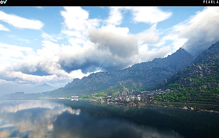 珍珠 深渊 游戏CG 屏幕截图 水印 山景 4K壁纸