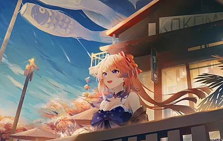 原神 动漫 女孩 源流 4K壁纸