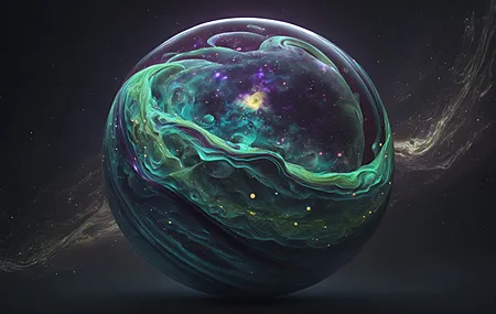 艺术 插图 大理石 伽利 星星 空间 4K壁纸