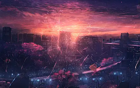 AI艺术 城市 景观 云 4K壁纸