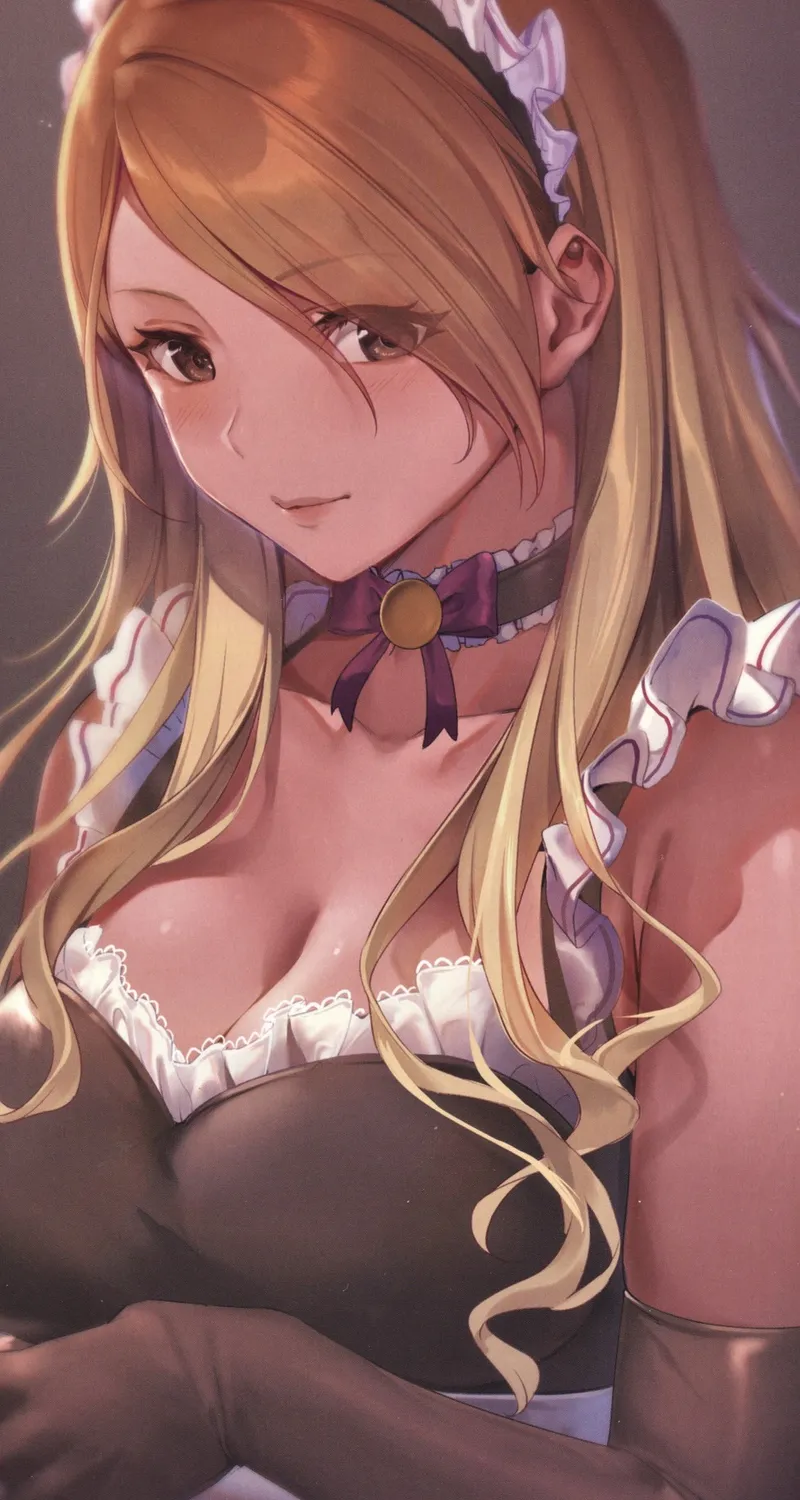 金发 动漫 女孩 灰姑娘 星光舞台 闪亮 色彩 手套 女佣 服装 手机壁纸 4K壁纸
