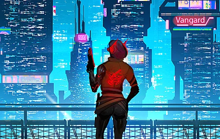 女人 幻想 女孩 武器 AI艺术 素描 数字绘画 未来主义 装甲 城市 霓虹灯 景观 建筑 塔楼 摩天大楼 武器 手枪 赛博朋克 科幻 小说 4K壁纸