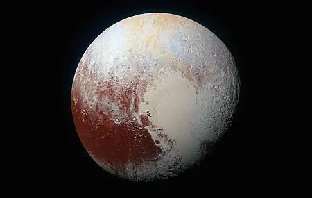 冥王星 空间 地平线 极简主义 AI艺术 合成 空间艺术 4K壁纸