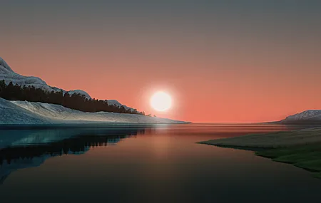 极简主义 风景 AI艺术 4K壁纸