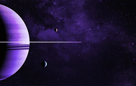 行星 空间 恒星 紫色 太空 宇宙 4K壁纸