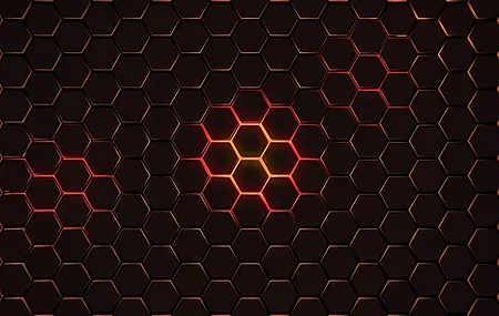 抽象 几何 头型 AI艺术 几何图形 蜂巢图案 4K壁纸