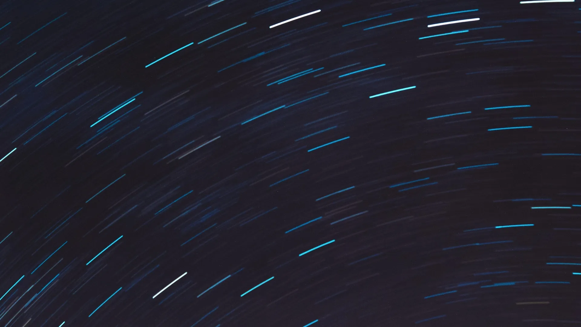 极简主义 蓝色 天空 星星 运动 光线轨迹 星星轨迹 4K壁纸