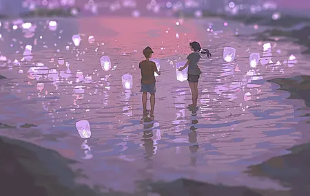 插图 灯笼 纸灯笼 4K壁纸