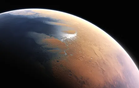 火星 太空 行星 海洋 地形 8K壁纸