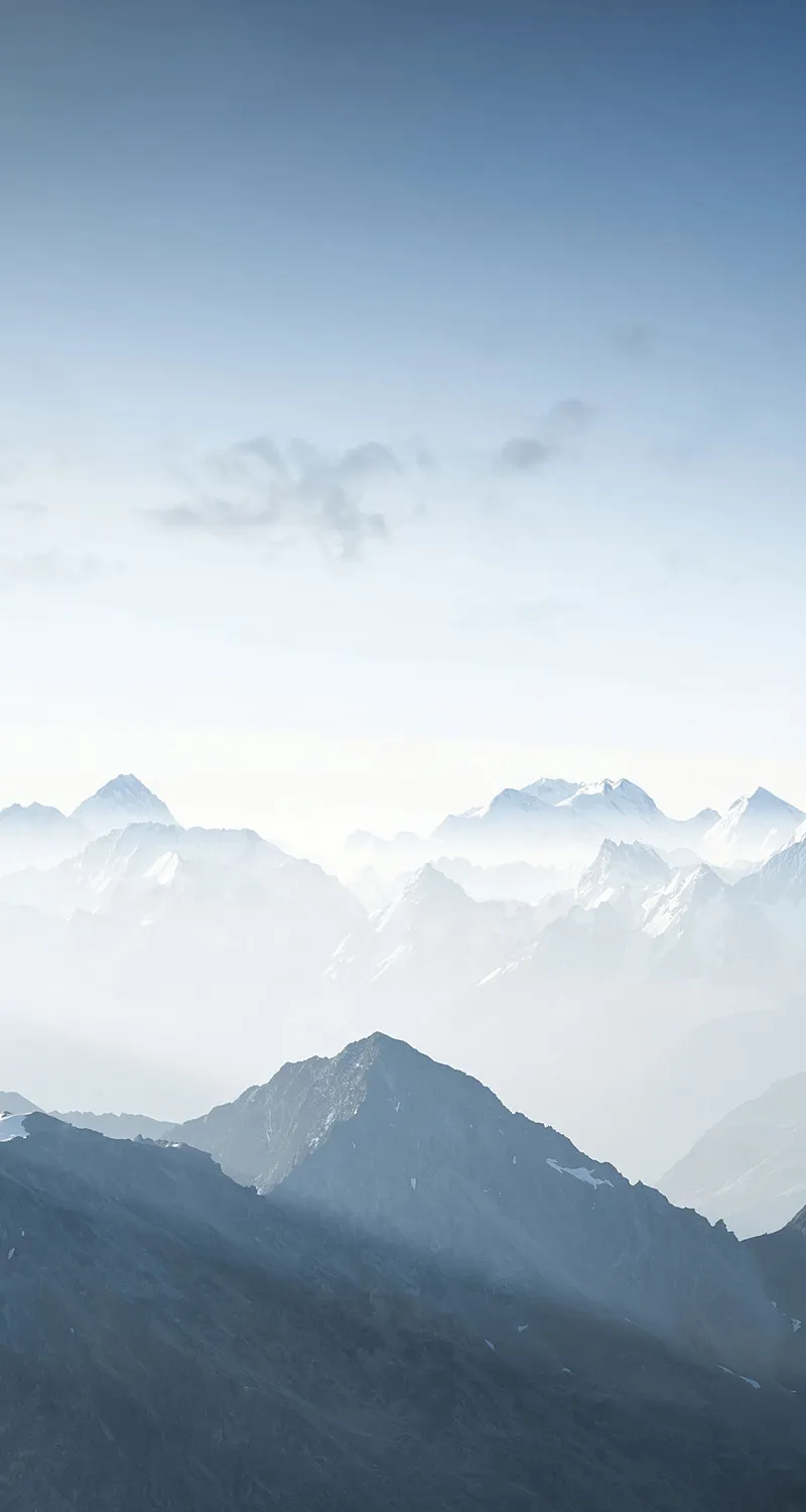 山顶 云 山 天空 雪 风景 自然 手机壁纸 4K壁纸