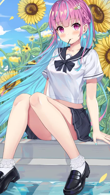动漫 女孩 AI艺术 图片 虚拟 手机壁纸 4K壁纸