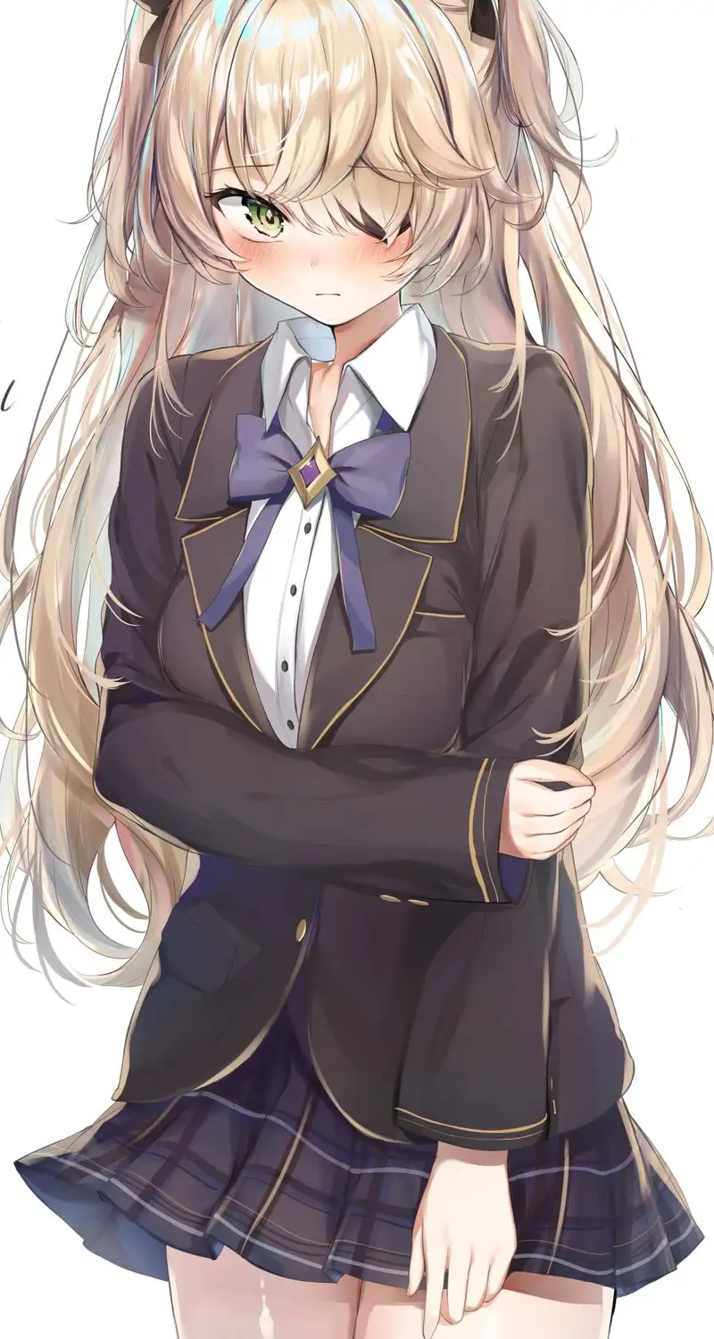 动漫 女孩 原神 菲舍尔 校服 手机壁纸 4K壁纸