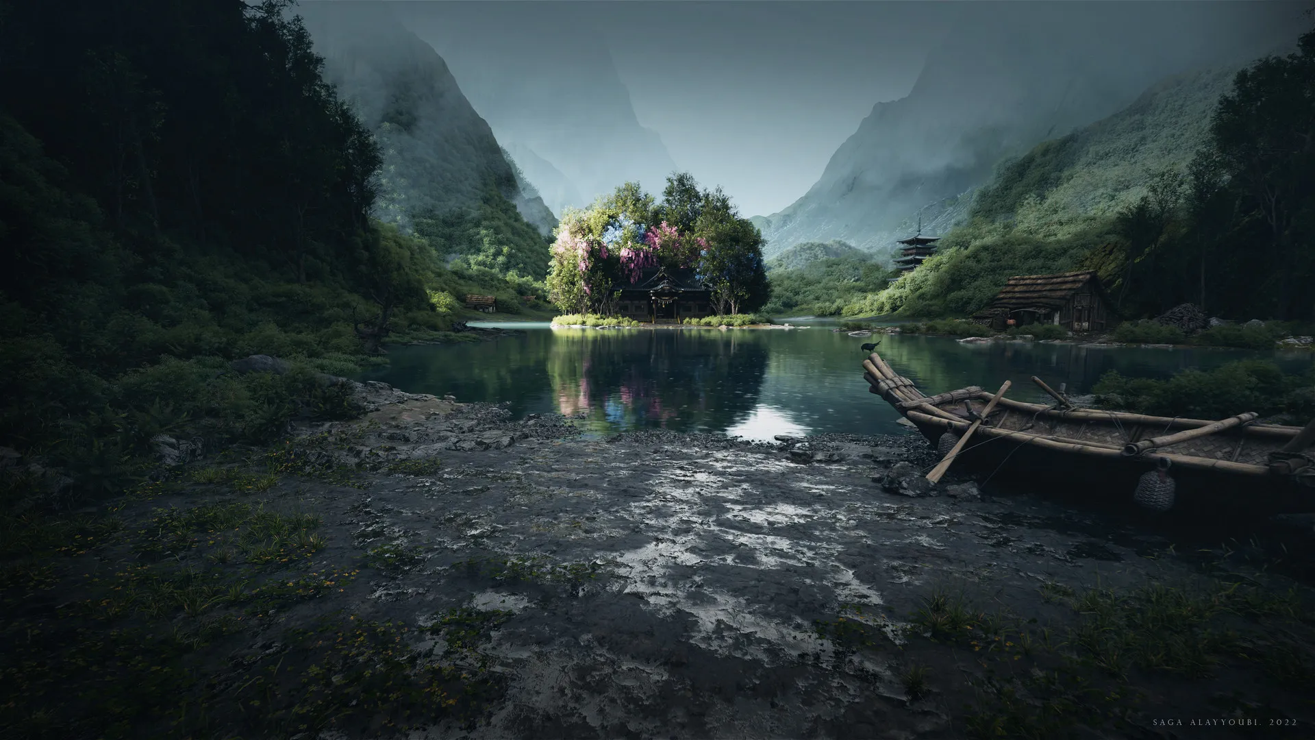自然 风景 AI艺术 环境 森林 虚幻 引擎 4K壁纸