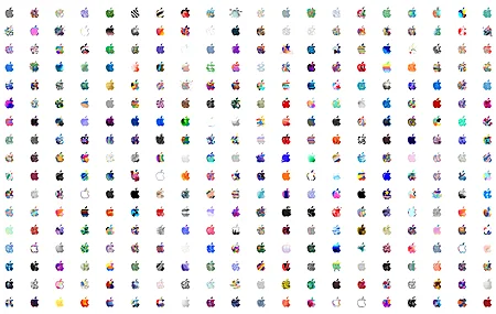 苹果 macOS 计算机 徽标 数字艺术 丰富多彩 浅色背景 技术 4K壁纸