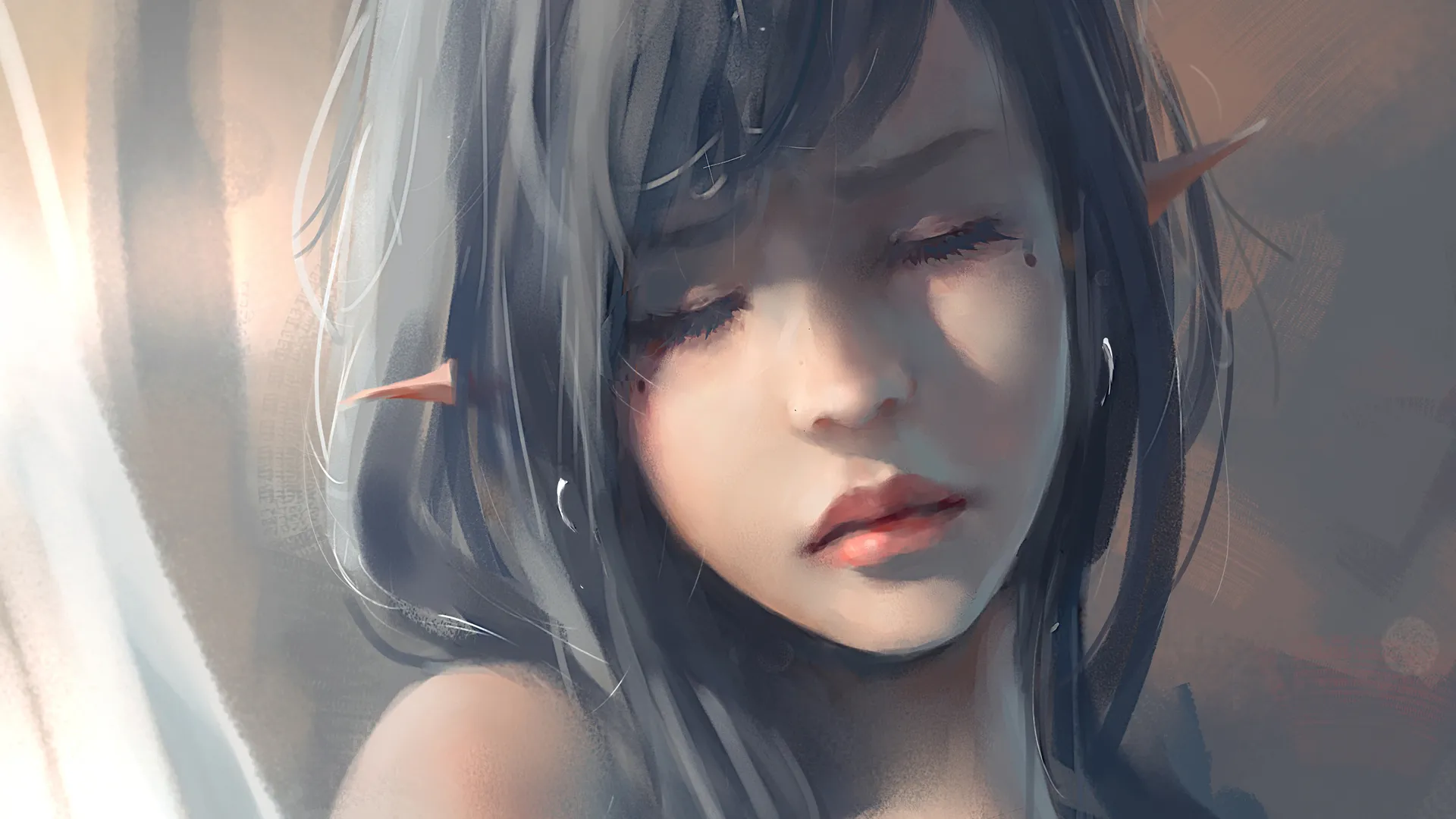 女人 脸 精灵 奇幻女孩 奇幻艺术 图片 4K壁纸