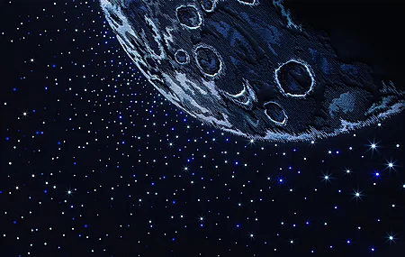 AI艺术 插图 星星 月亮 空间 空间艺术 视界 卫星 4K壁纸