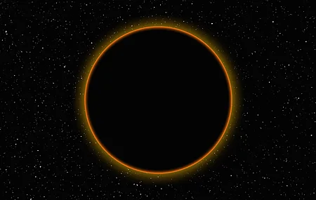 恒星 空间 月球 日食 4K壁纸