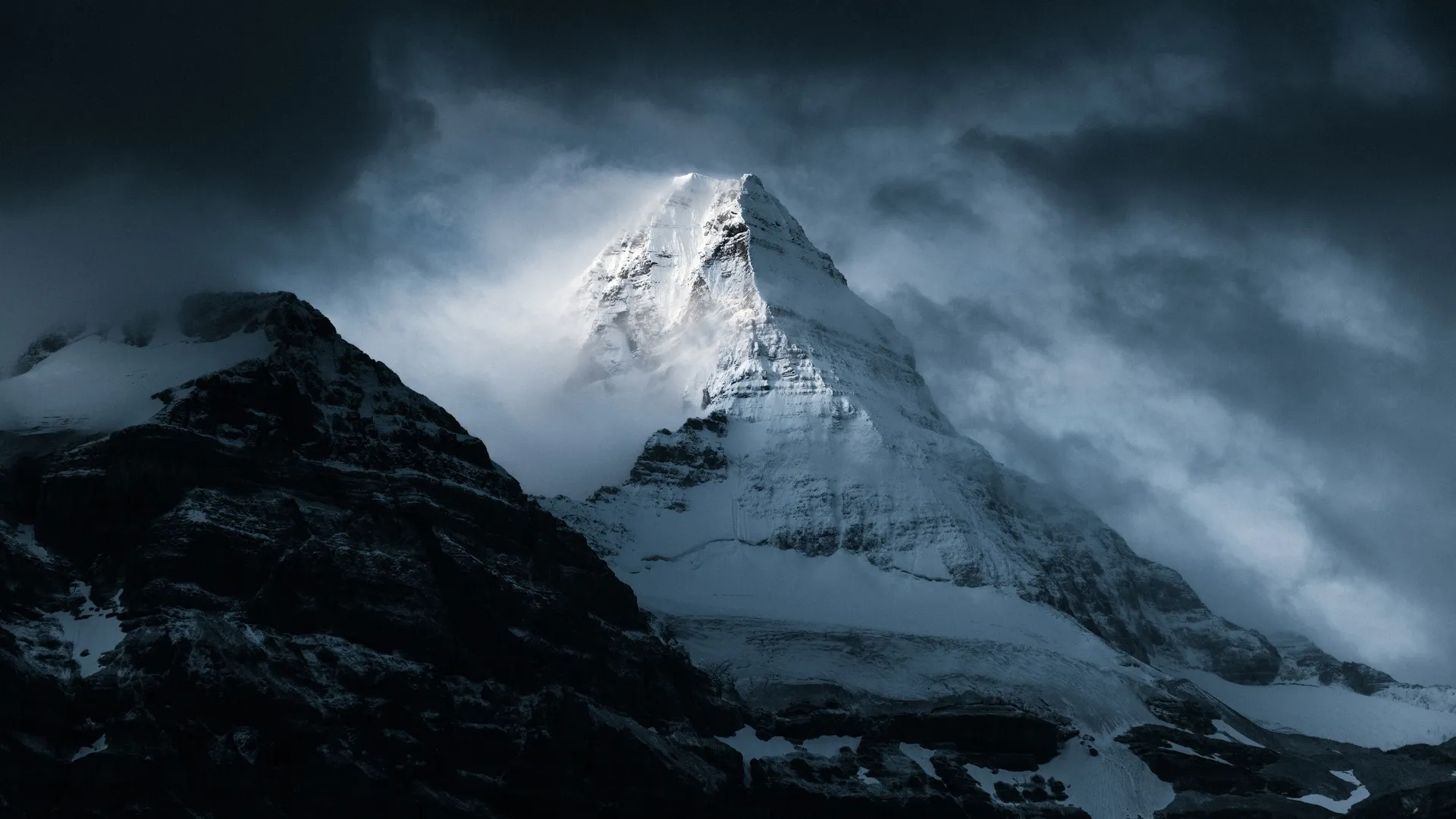 摄影 风景 自然 山脉 云 雪 山峰 4K壁纸