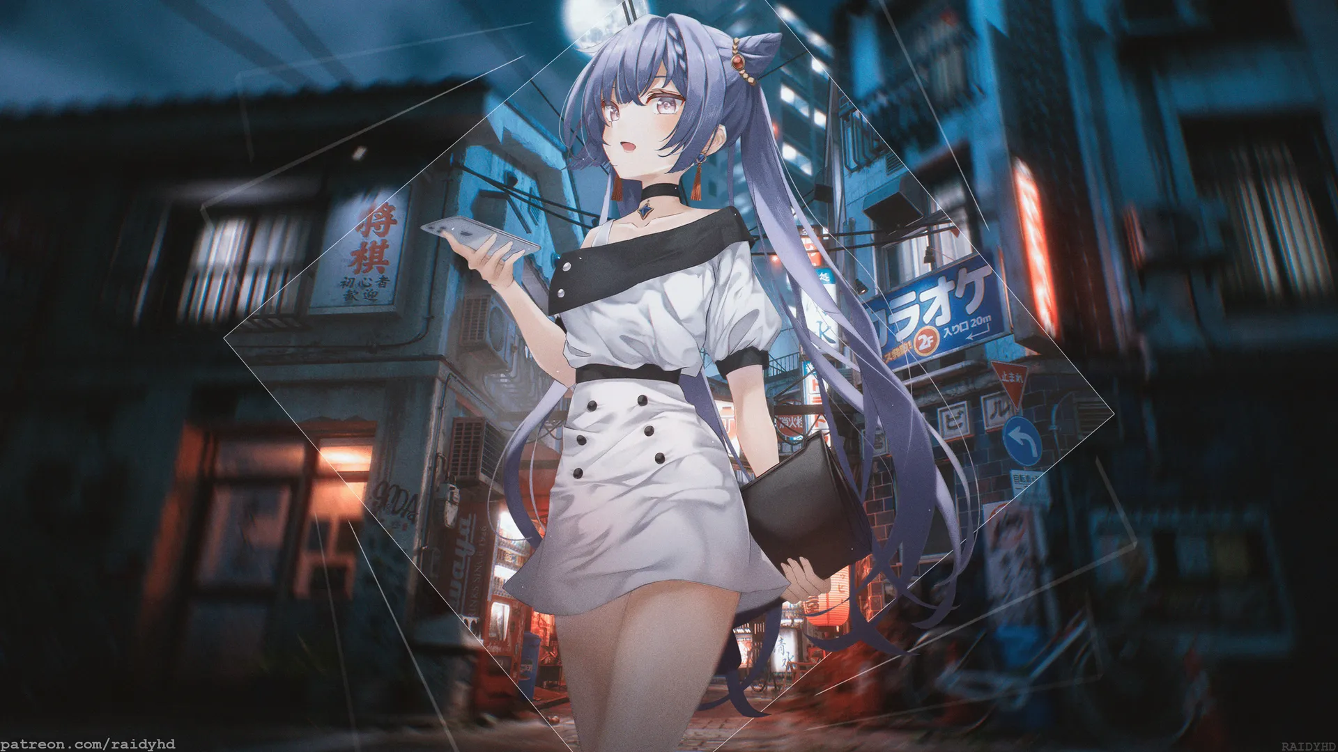 原神 动漫 女孩 画中画 科清 4K壁纸