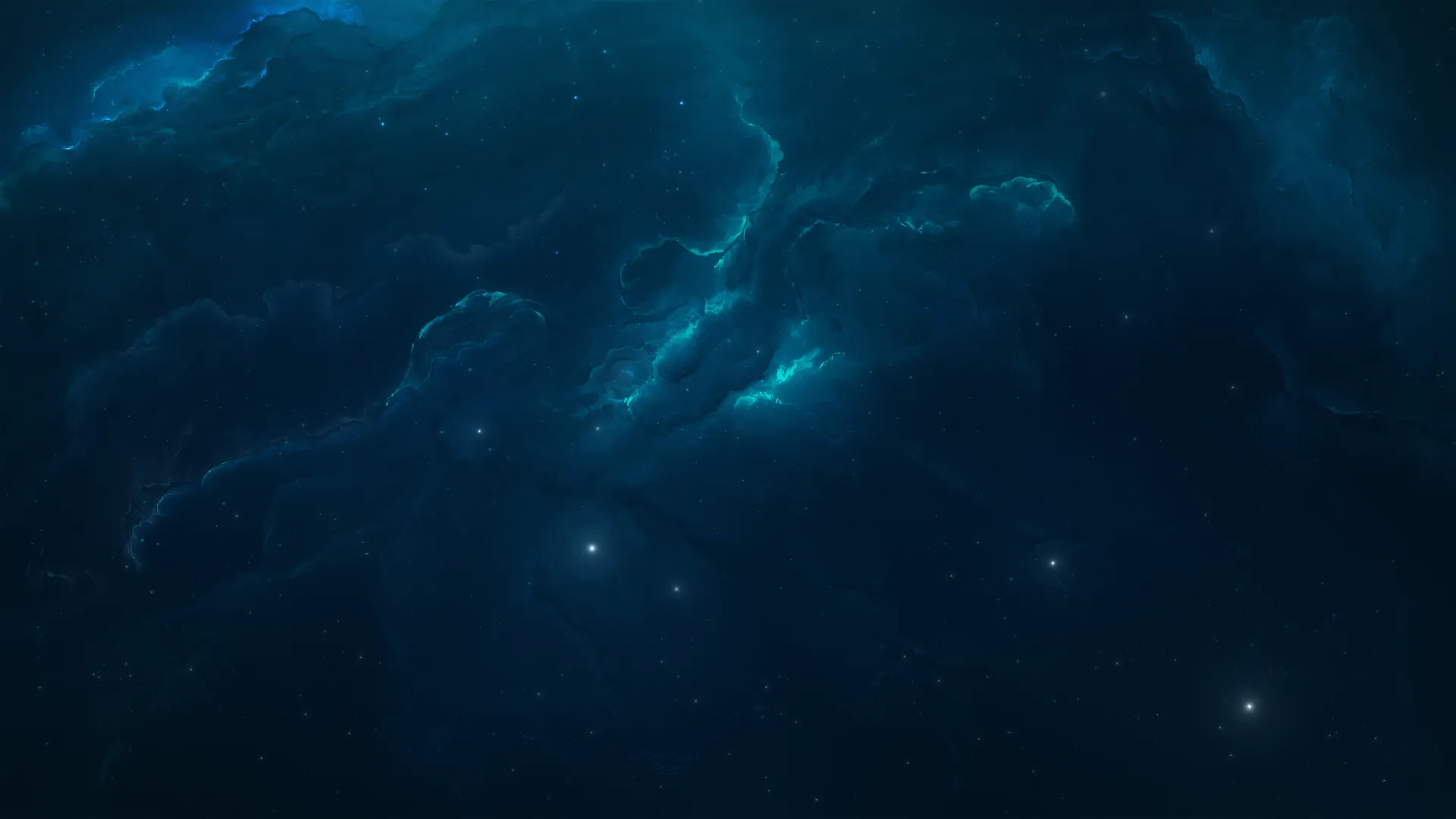 太空 星星 宇宙 蓝色 4K壁纸