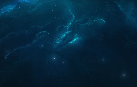 太空 星星 宇宙 蓝色 4K壁纸