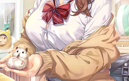 都灵赤瓜 深色皮肤 跪着 动漫 女孩 AI艺术 棕色眼睛 校服 手机壁纸 4K壁纸