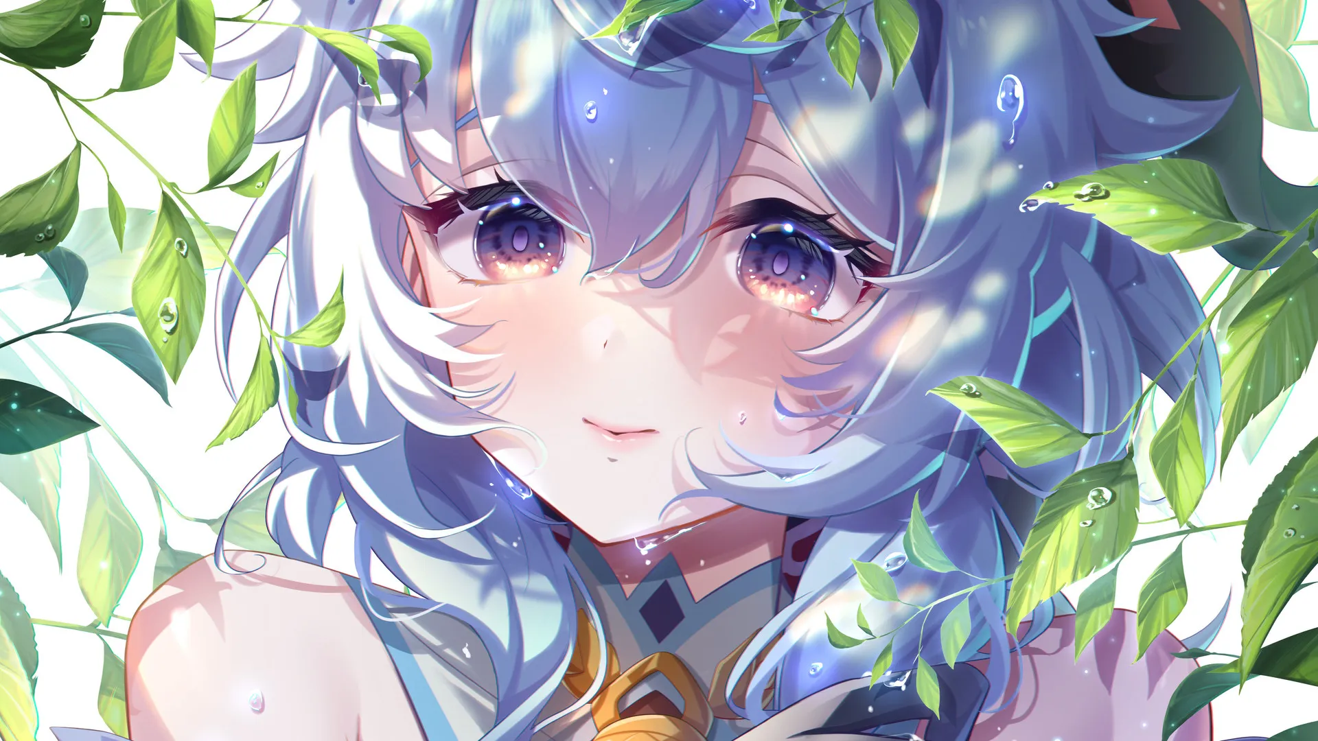 蓝发 动漫 少女 原神 感宇 原神 4K壁纸
