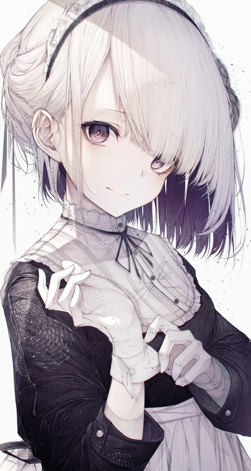 原创人物 动漫 女孩 女仆 小莫 手机壁纸 4K壁纸