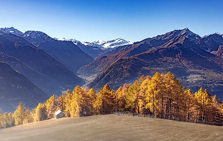 秋天 自然 户外 风景 山脉 4K壁纸