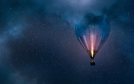 自然 风景 摄影 天空 星夜 星空 云 热气球 夜 街景 4K壁纸